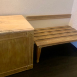 Porta malas de madeira